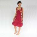 Robe Coton Bordeau Taille L