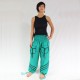 Pantalon Coton Vert léger Taille Unique 