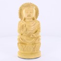 Statue indienne Bouddha en bois 13cm