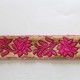 Galon indien brodé 40 mm Fleurs