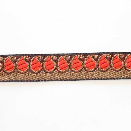 galon cachemire orange