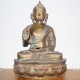 Statue Bouddha laiton vieilli Grande Taille inde