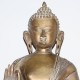 Statue Bouddha laiton vieilli Grande Taille inde