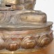 Statue Bouddha laiton vieilli Grande Taille inde