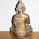 Statue Bouddha laiton vieilli Grande Taille inde