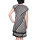 Robe noire et blanche Tendance indienne
