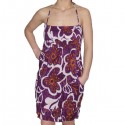 Robe indienne en coton smocké Taille Unique