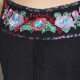 Robe coton Noir avec broderie Taille M-L