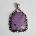 Pendentif indien artisanal avec Pierre semie précieuse