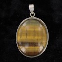 Pendentif indien Argent & Pierre Oeil de Tigre
