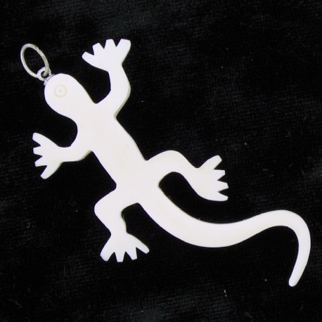 pendentif os lézard