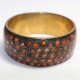 Bracelet Cuivre & marqueterie orange