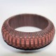 Bracelet Paille marron & rose