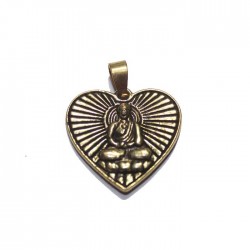 Pendentif indien Coeur Bouddha