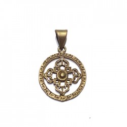 Pendentif indien rond Bouddhiste