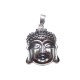 Pendentif argenté tête Bouddha