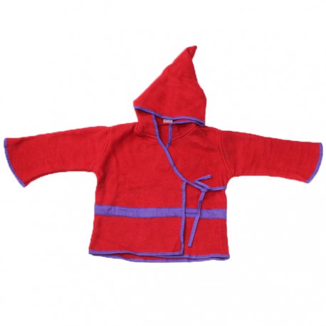 Top Lutin Polaire Enfant Rouge & Bleu