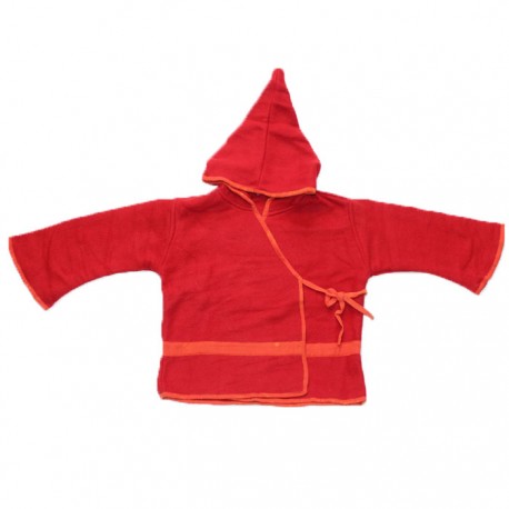 Top Lutin Polaire Enfant Rouge & Orange