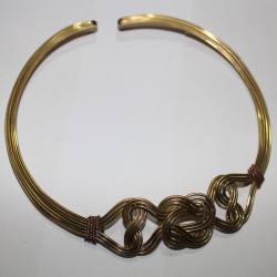 Collier noeuds doré Tribal