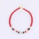 Collier Indien coton Rouge