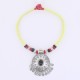 Collier Indien coton Jaune