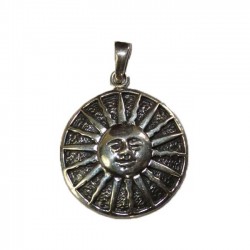 Pendentif Argent Soleil Maharaja