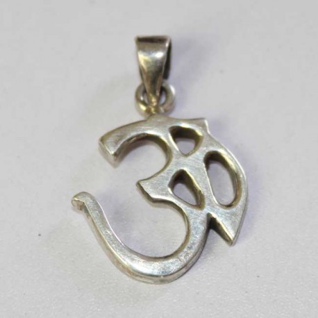 Pendentif Argent Om Indien