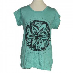 T-Shirt L/XL Femme "Mandala Mantra"