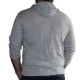 T-Shirt Coton Manche Longue et Capuche Main Gris