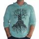 T-Shirt Arbre de vie Manche Longue XL Vert clair