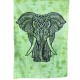 Tenture Elephant Vert