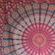 Tenture Mandala Coton Inde Bleu Marine