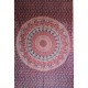 Tenture Mandala Eléphants Bleu Marine