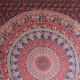 Tenture Mandala Eléphants Bleu Marine