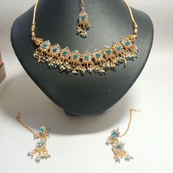 Collier Boucles Oreilles et Tikka Style Bollywood