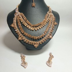 Set Bollywood Luxe Collier Boucles oreilles et tikka