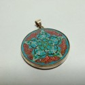 Pendentif Argent Mandala Indien