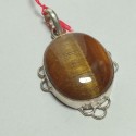 Pendentif Argenté et Pierre Semi Précieuse