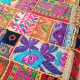 Patchwork de broderie indienne Rajasthan Inde