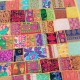 Patchwork de broderie indienne Rajasthan Inde