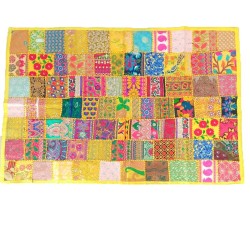 Patchwork de broderie indienne Rajasthan