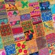 Patchwork de broderie indienne Rajasthan Inde