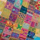 Patchwork de broderie indienne Rajasthan Inde