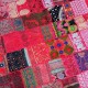 Tenture Patchwork broderie indienne Rajasthan Inde