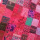 Tenture Patchwork broderie indienne Rajasthan Inde