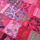 Tenture Patchwork broderie indienne Rajasthan Inde