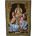 Tenture divinité Saraswati