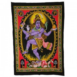 Tenture broderie sequin Shiva-Natraj