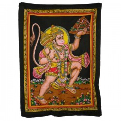 Tenture broderie sequin Hanuman