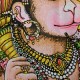 Tenture broderie sequin Hanuman